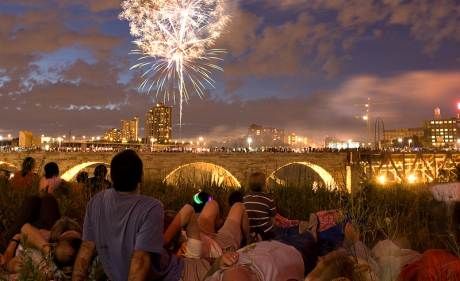 Minneapolis Riverfront Firework Show
